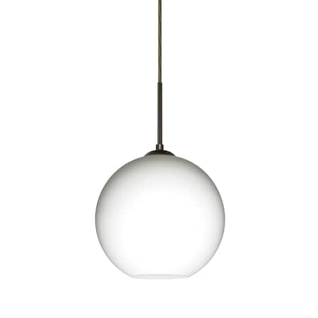 Coco 8 Pendant, Opal Matte, Bronze Finish, 1x60W Incandescent